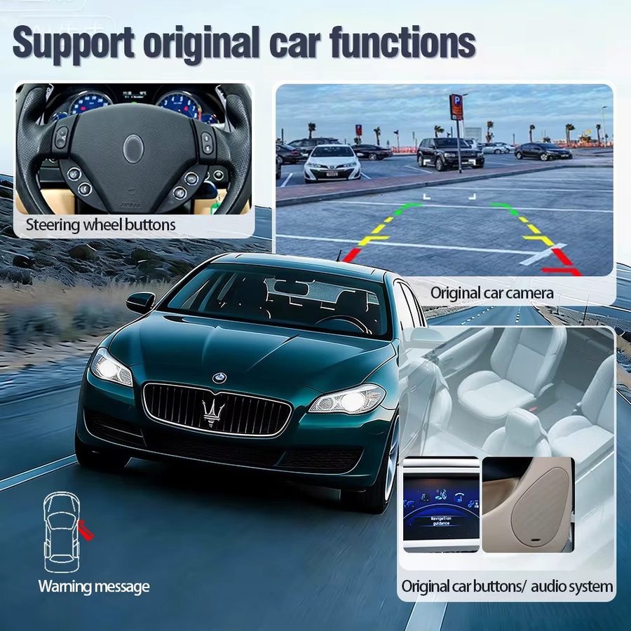 AUTOTOP Kabelloses Android Auto und CarPlay Modul mit GPS-Navigation für Maserati Quattroporte, GranTurismo, GT und GranCabrio inklusive Mirror Link - Bild 6