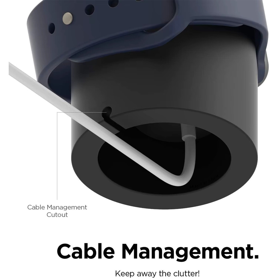 Apple Ladeständer für Apple Watch, Silikon, Schwarz, Unisex - Bild 3