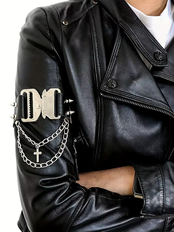fullyoung Armmanschette Kunstleder, Gothic, Herren - Bild 3
