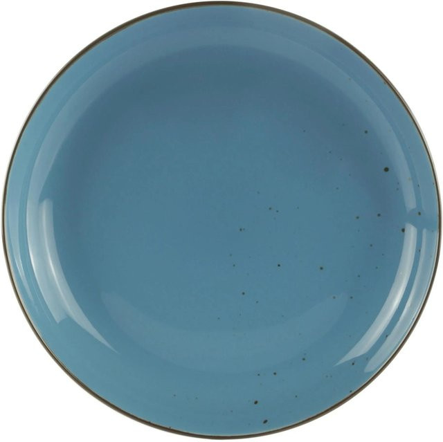 Mömax Speiseteller Capri aus Porzellan in Blau, Durchmesser: 27 cm - Bild 1