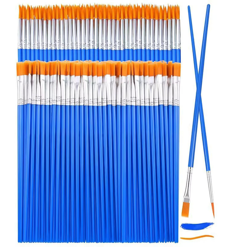 CHENJ Malpinsel-Set, Kunstpinsel mit Rund- und Flachkopf, 50-teiliges Set - Bild 4