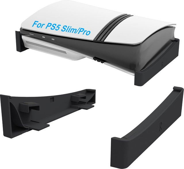 TECTINTER 2er Set Horizontale Kühlbasis und Ständer für PS5 Slim und PS5 Pro, Schwarz - Bild 1