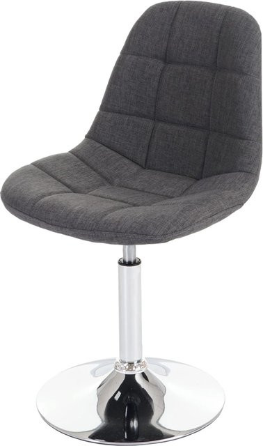 CHEFGASTRO Esszimmerstuhl 2er-Set Modern in Hellgrau mit Chrom-Gestell, H x B x T: 84 x 47 x 50 cm, Sitzhöhe: 46 cm - Bild 1