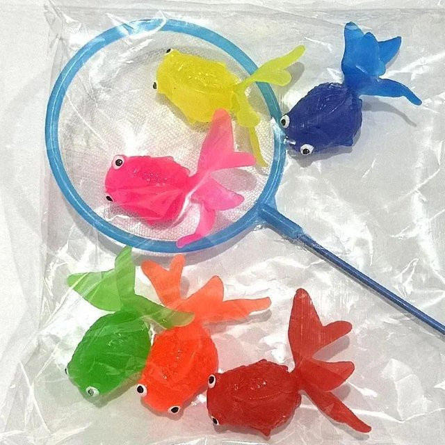 MHXIANGQIANJIN Kawaii Simulation Goldfisch Badewasserspielzeug 6-teiliges Set - Bild 1