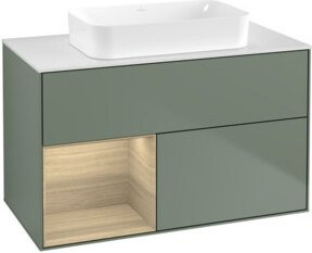 V&B Waschtischunterschrank Finion Wandbeleuchtung in lackierter Ausführung, Breite: 100 cm - Bild 1