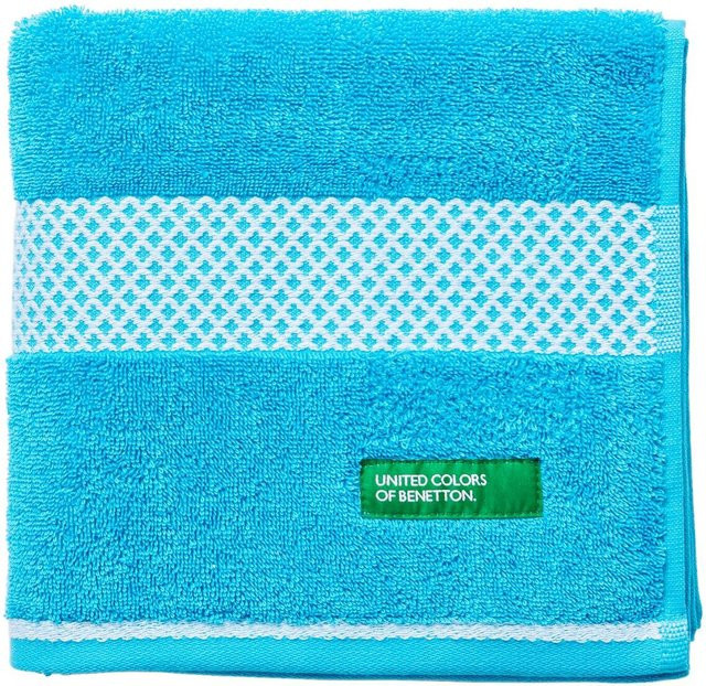 Benetton Handtuch Summer aus Baumwolle in Hellblau, Breite: 50 cm, Länge: 90 cm - Bild 1