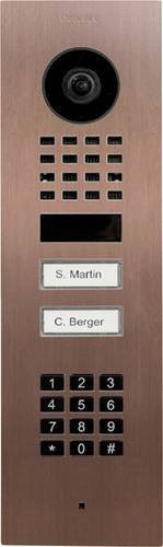 DoorBird D1102KV UP Türsprechanlage mit Bluetooth, WLAN und LAN in Bronze-Optik - Bild 1
