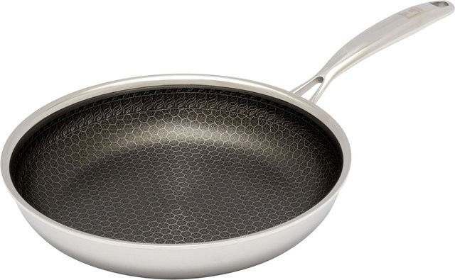 Hensler Pfanne mit Wabenstruktur aus Edelstahl und Aluminium in Silber - Bild 1
