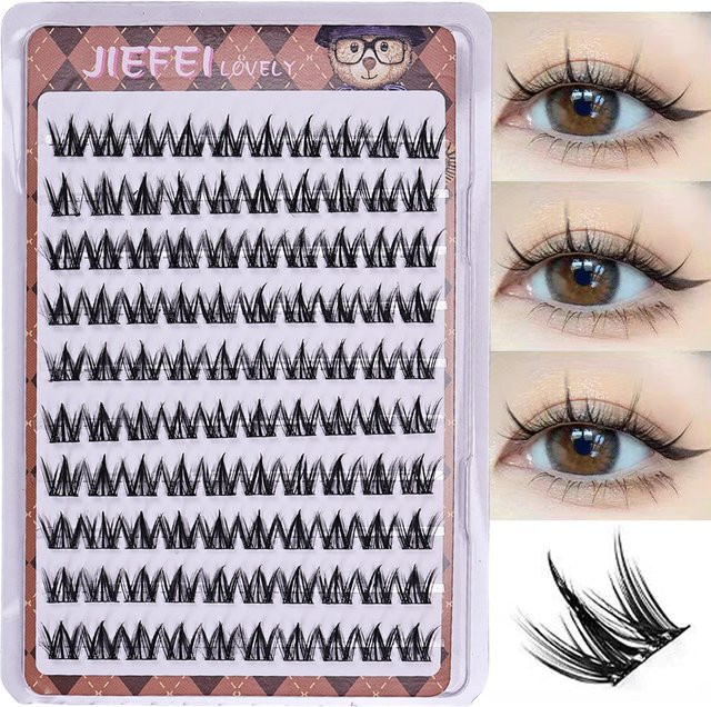 JIEFUXIN Falsche Wimpern, Black, Natürlich, Unisex - Bild 1