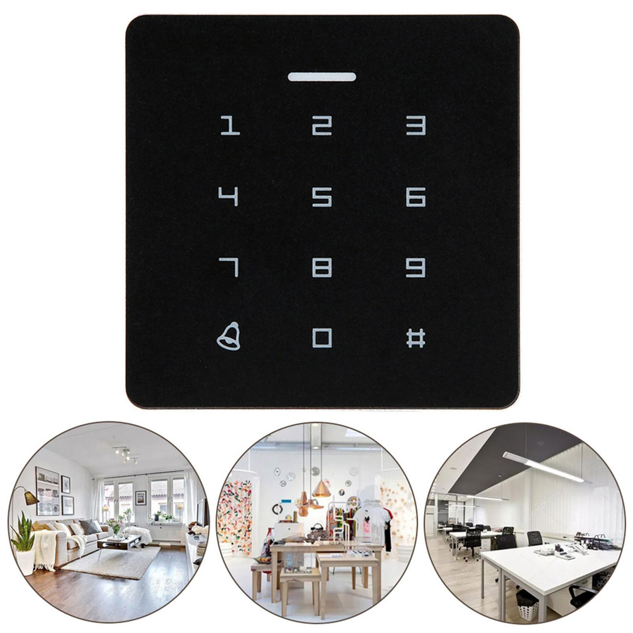 Painter RFID-Kartenleser zur Türzugangskontrolle mit Tastatur und kontaktloser ID-Karten-Steuerung in Schwarz - Bild 4