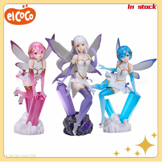 ElCOCO Re:Zero Ram Emilia Rem Gem Princess, Animations Figuren, Einzelfigur - Bild 1