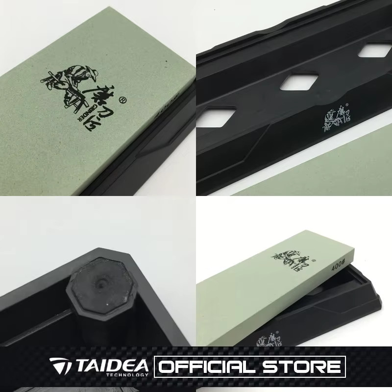 TAIDEA Professioneller Schleifstein T1304W Weißer Alundum-Wetzstein für Santoku-Messer mit 400 Grit Körnung - Bild 4