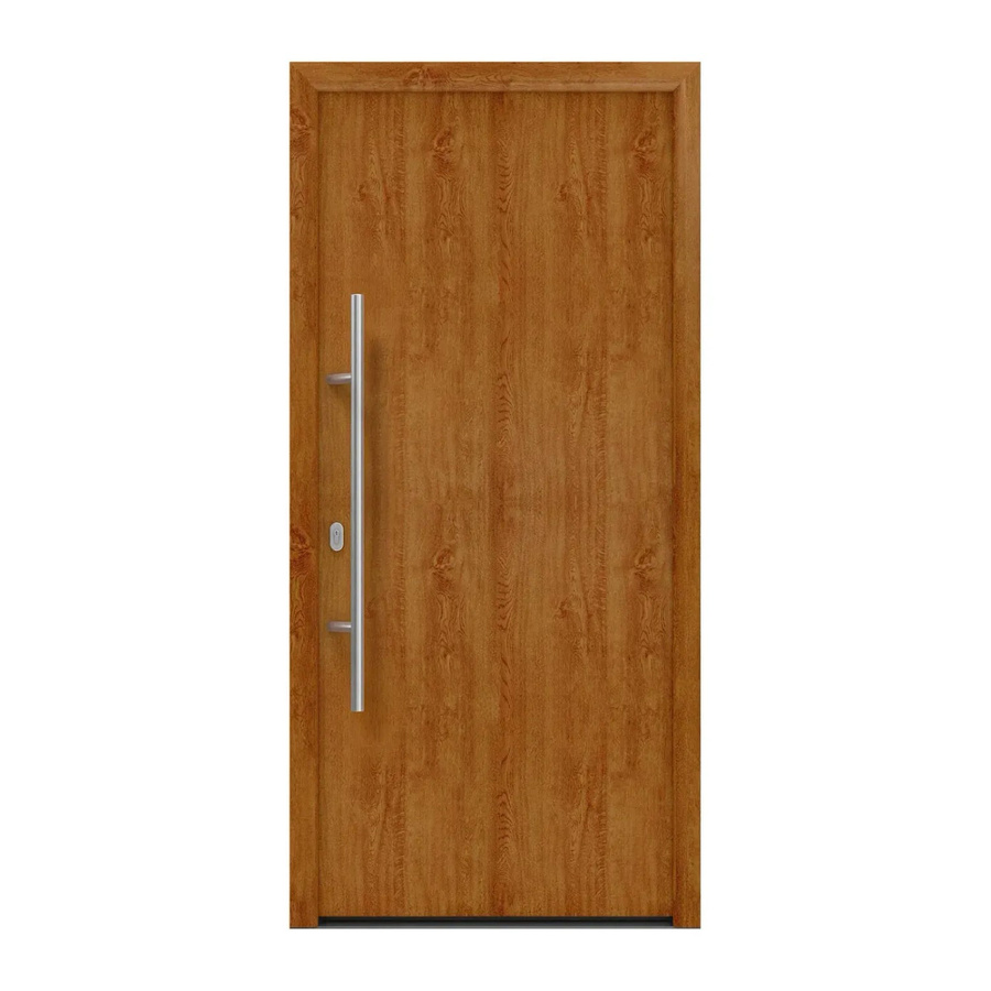 EcoStar Haustür Isopro IP 010 Golden Oak, Farbe: Braun, B/H: 110 x 210 cm, DIN Links - Bild 2