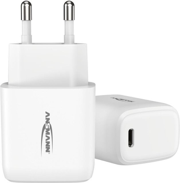 Ansmann Home Charger HC120PD USB-C Ladegerät mit 1 Port, 20 W, 3 A, weiß - Bild 1