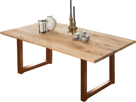 SIT Tisch TABLES & CO aus Wildeichenholz in Braun, H: 75 cm, B: 100 cm, T: 65 cm - Bild 1