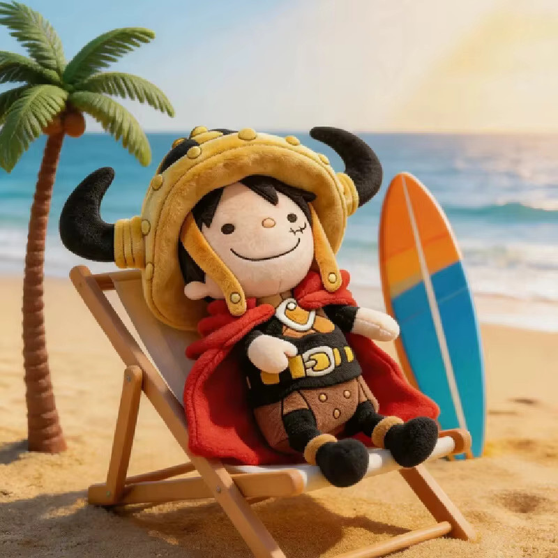 Bandai One Piece Luffy Zoro Plüschtier, Plüschpuppe, Zwei Stile - Bild 2