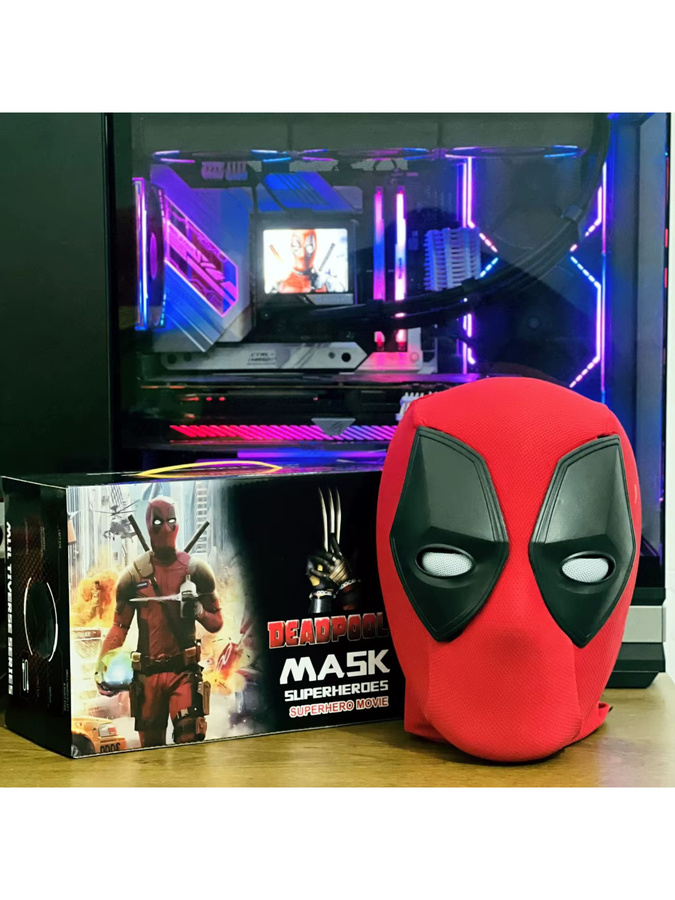 Hot Toys Deadpool Kopfhörer-Elektrohelm, COS-Maske, mit Blinkfunktion und Leuchteffekt, Marvel - Bild 6