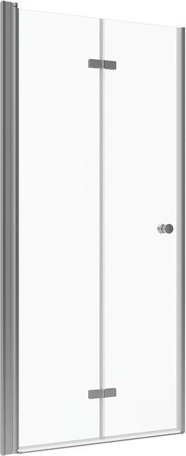 Aquabatos Rahmenlose Falttür Duschtür aus 5 mm ESG Glas in Transparent, B: 75 cm, H: 187 cm - Bild 1