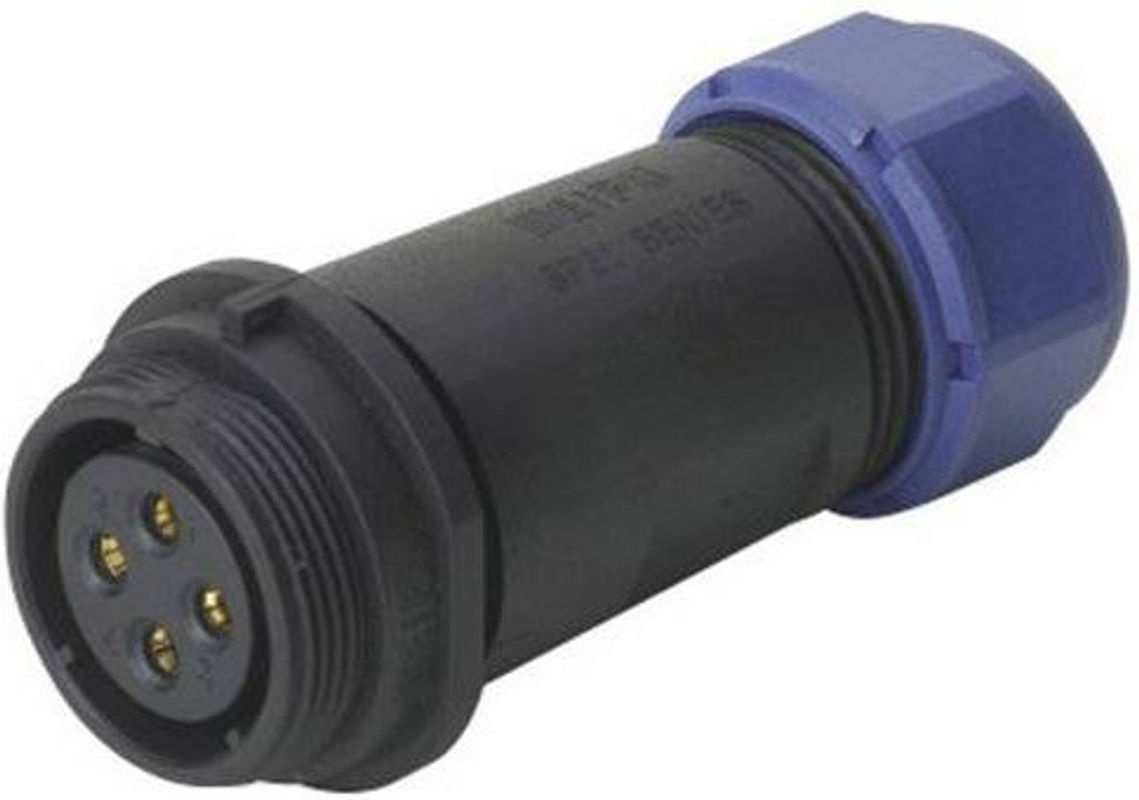 Weipu SP2111 Rundstecker Buchse Serie SP21, 4-polig, gerade, multicolour - Bild 2