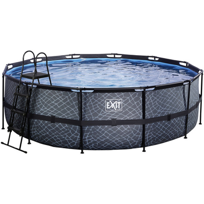 EXIT Frame Pool in Grau mit Sandfilterpumpe, Durchmesser: 450 cm, Höhe: 122 cm - Bild 3