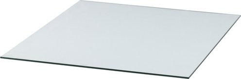 TIS Kaminbodenplatte aus Glas, transparent, B/L: 85 x 100 cm, Stärke: 8 mm - Bild 1