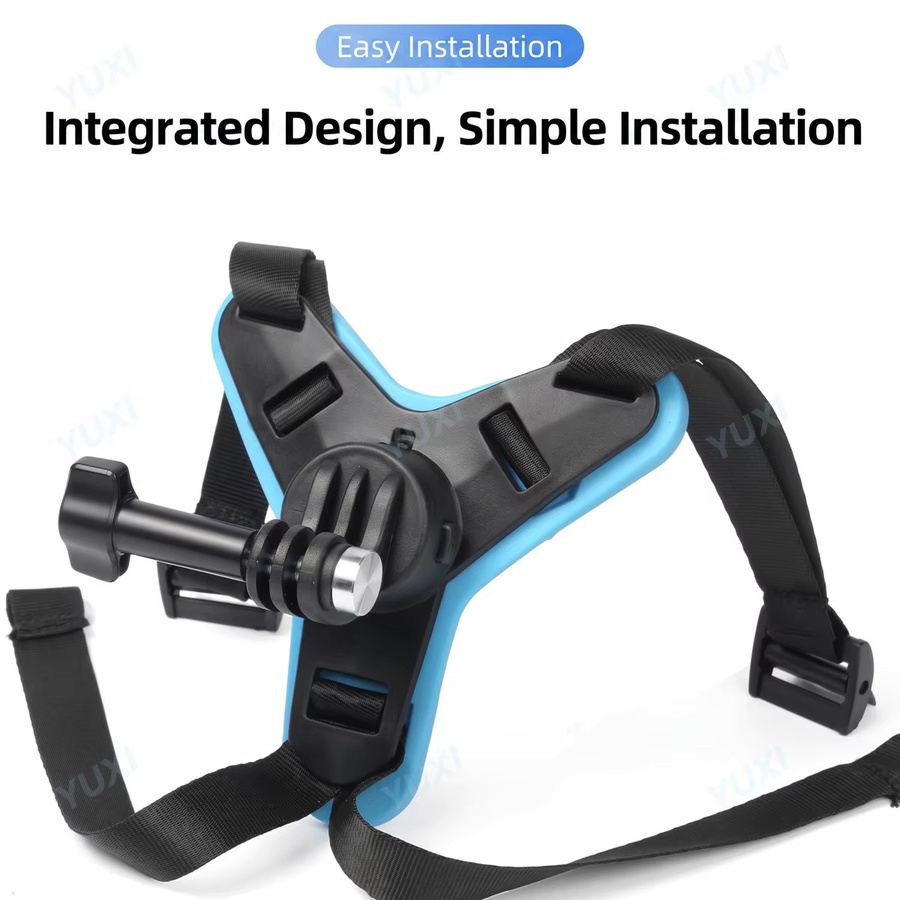 YUXI 360 Grad drehbare Motorradhelm-Kinnhalterung für GoPro Hero 13 12, DJI Osmo Action und Insta360 Kamera Zubehör - Bild 2