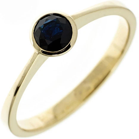 Colfem Ring 333 Gelbgold, Saphir blau, Damen, Ringgröße 56 - Bild 1