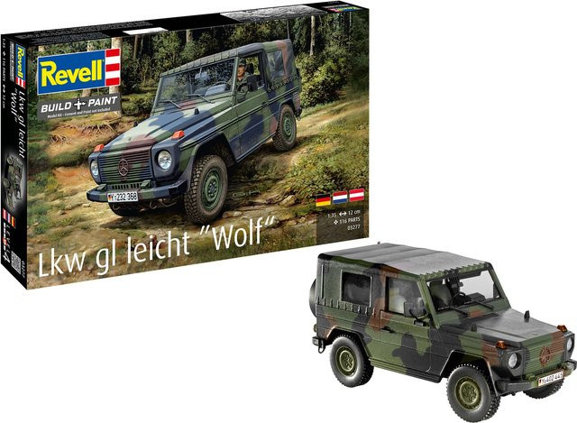 Revell Lkw gl leicht Wolf, Modellbau, 1:35, Kunststoff, Grau - Bild 2