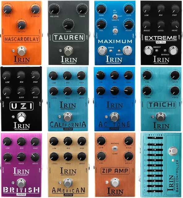 Irin E-Gitarren Effektpedal mit Overdrive, Distortion und Delay für dein Gitarren-Zubehör - Bild 1