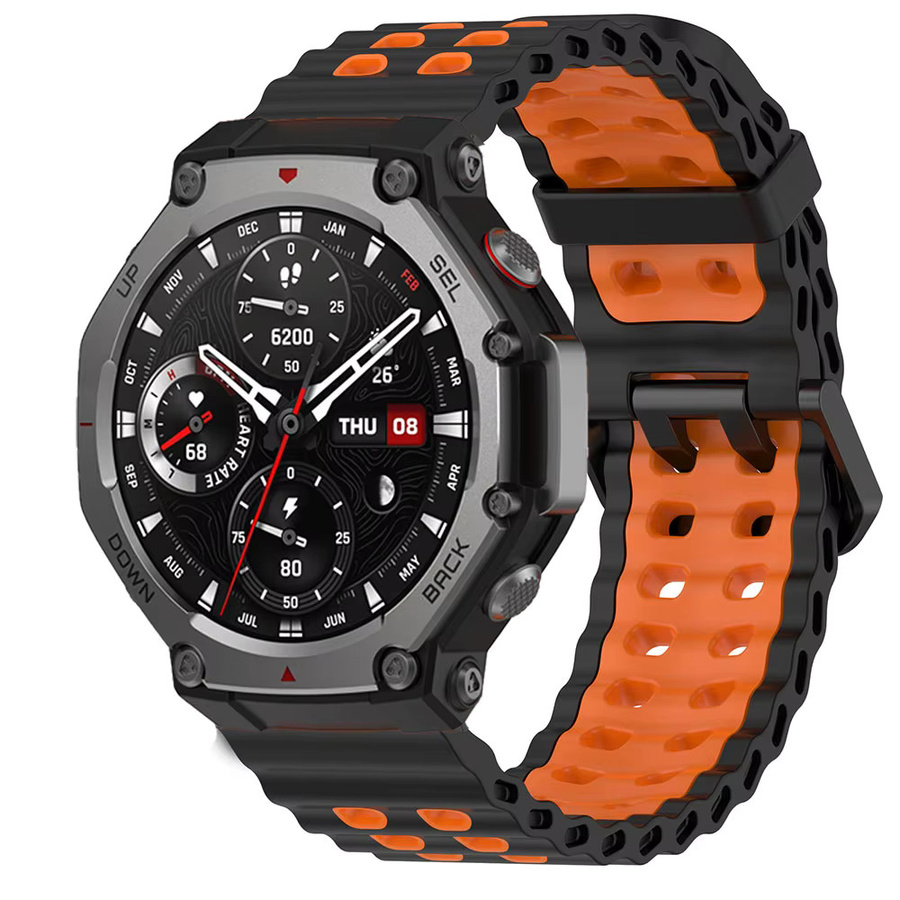 Huami Amazfit T-rex3 Uhrenarmband, Silikon, orange, Unisex - Bild 1