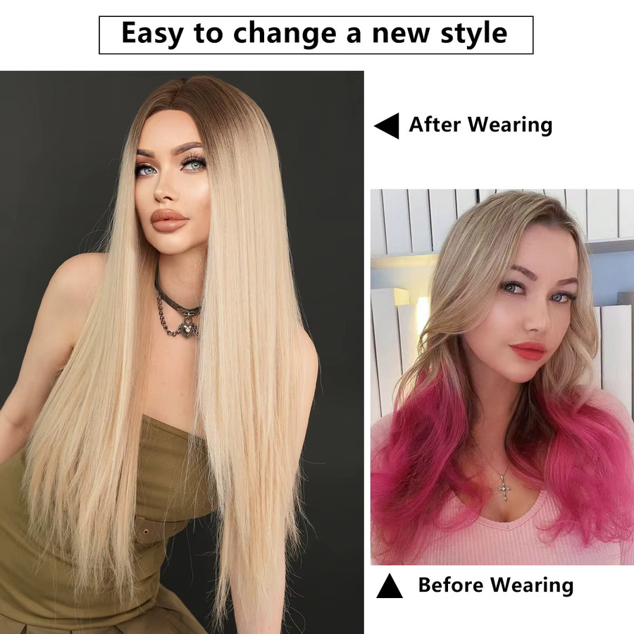 Namm Perücke, lange blonde synthetische Haarperücke für Damen - Bild 3