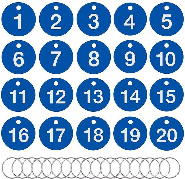 GEKTIMER Nummernschild, Aluminium, blau, 30 mm - Bild 1