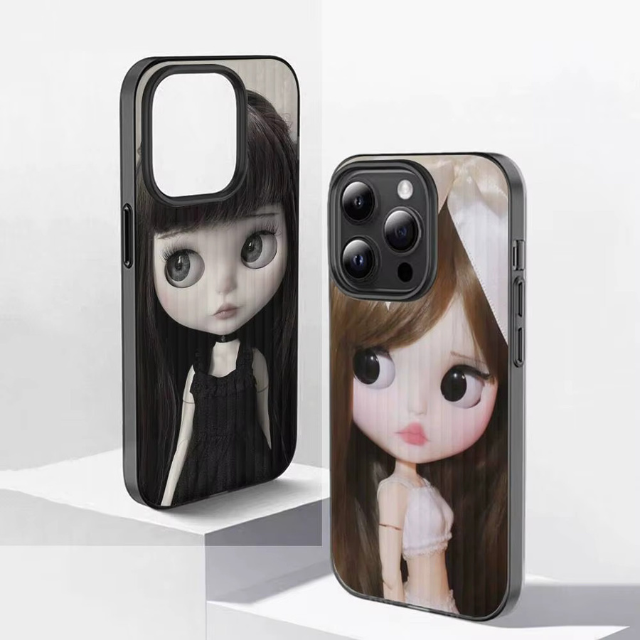 Bl-ytheS Handyhülle mit gewelltem Muster für iPhone 17, 16, 15, 14, 13, 12, 11 Plus, Pro Max, matt und stoßfest, Multicolour - Bild 2