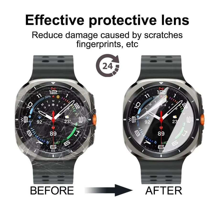 3-5 Stück Hydrogel Displayschutzfolie für Samsung Galaxy Watch 8 7 6 5 Classic, transparent - Bild 3
