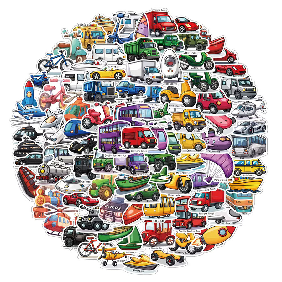 Charile Cartoon Auto Lkw Engineering Fahrzeug Aufkleber, Bunt / Mehrfarbig - Bild 2