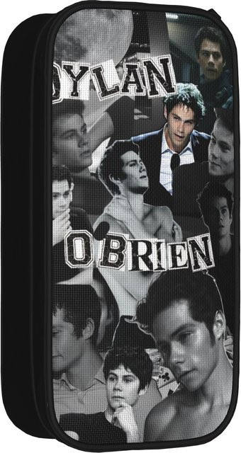 Doppellagiges Federmäppchen Dylan O'Brien Merch von Fancy Style Studio in Schwarz - Bild 1
