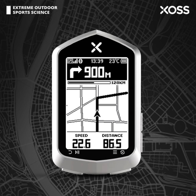 XOSS NAV Plus/NAV GPS Fahrradcomputer mit Kartennavigation, Bluetooth und ANT+ für Radfahrer, wasserdicht - Bild 1