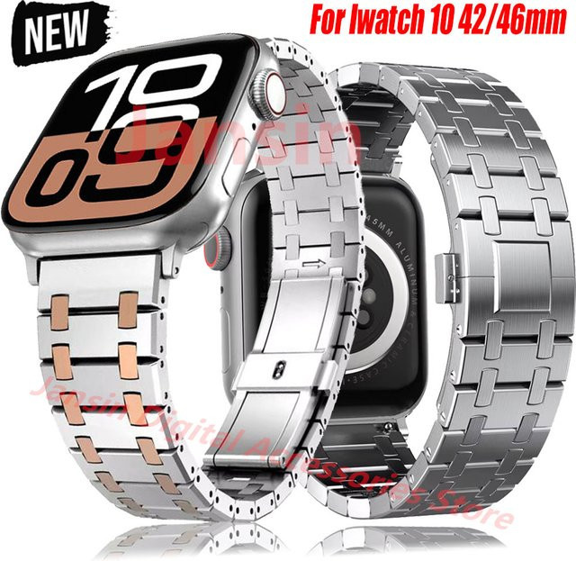 Uhrenarmband Edelstahl, Bicolor, Apple Watch Zubehör - Bild 1