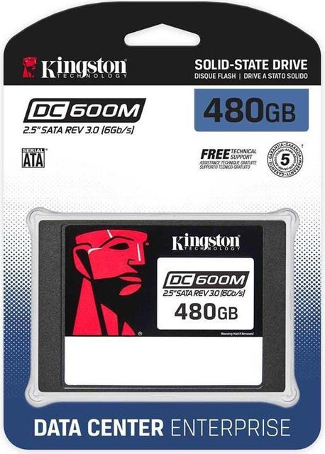 Kingston DC600M Mixed Use SSD 480GB intern 2.5 Zoll SATA 6Gb/s Schwarz - Bild 1