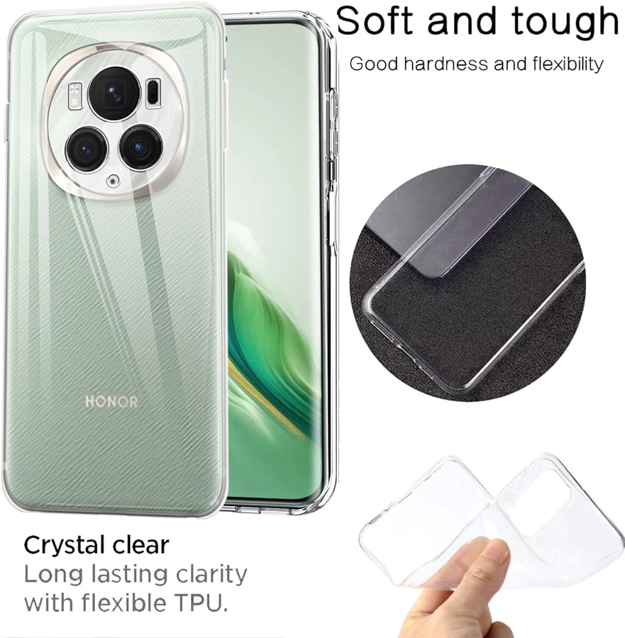 Transparente TPU Kamera-Schutzhülle für Honor Magic 6, Magic6 Pro und Ultimate - Bild 4