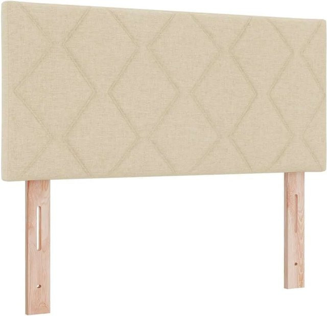 vidaXL Kopfteil aus Kunstleder in Beige, Breite: 90 cm, Tiefe: 7 cm, Höhe: 88 cm - Bild 1