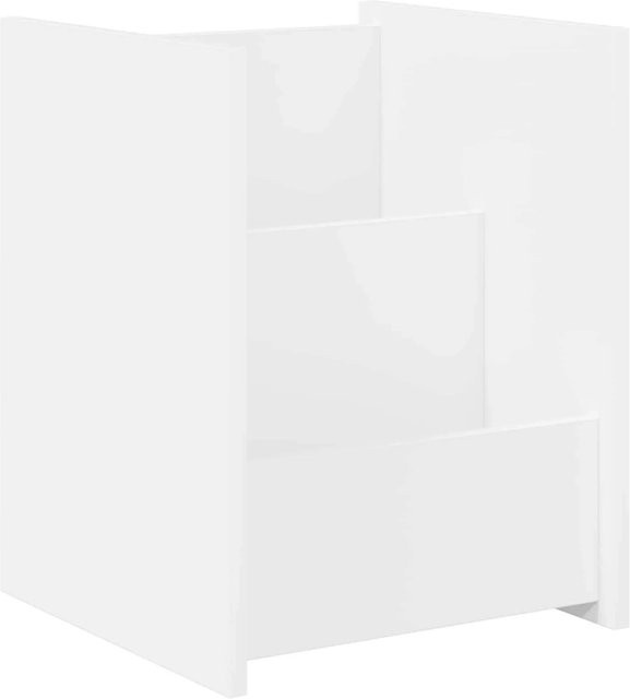 vidaXL Magazinregal in Weiß aus Holzwerkstoff für Wohnzimmer, Home-Office oder Büro, B/T/H: 35 x 35 x 45 cm - Bild 1