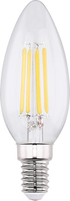Mömax LED-Filament-Leuchtmittel E14 Transparent Warmweiß max. 4 Watt - Bild 1