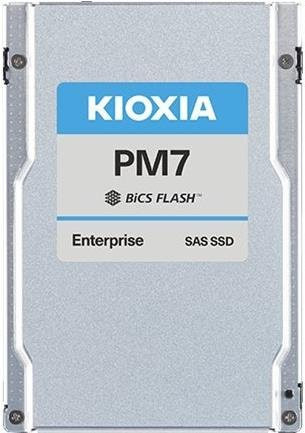 KIOXIA PM7-V Series KPM7VVUG1T60 Enterprise SSD, 1600 GB, SAS 24Gb/s, Self-Encrypting Drive (SED), intern, 2,5 Zoll, Silber - Bild 1