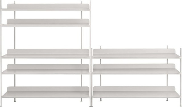 Muuto Compile Regalsystem aus Metall in Weiß matt