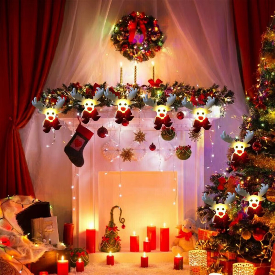 Peach Forest LED Elch Lichterkette für die Weihnachtsdekoration im Innen- und Außenbereich - Bild 4