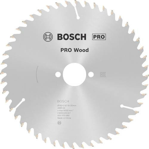 Bosch Optiline Wood Kreissägeblatt mit 48 Zähnen, Durchmesser: 190 mm, Bohrung: 19 mm, Farbe: Silber - Bild 1