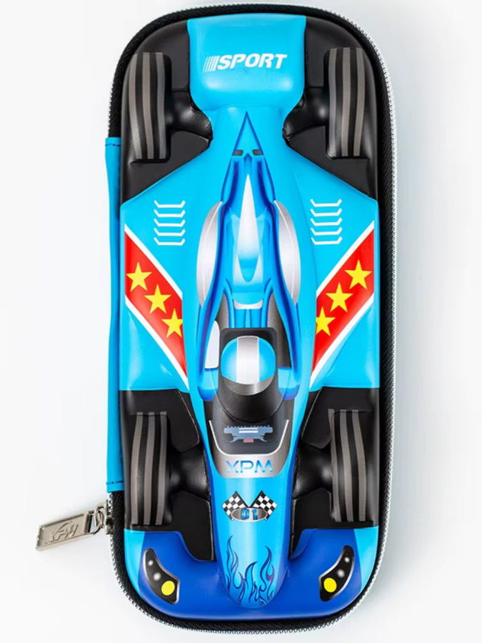Kreative 3D Auto Styling Federmäppchen in Blau mit großem Fassungsvermögen für Schüler und Kinder - Bild 5