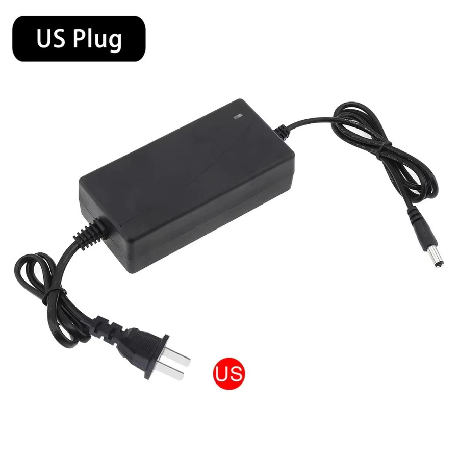 XMSJ Universelles Lithium-Batterieladegerät 21V 2A mit DC-Anschluss und Barrel-Plug in Schwarz - Bild 3