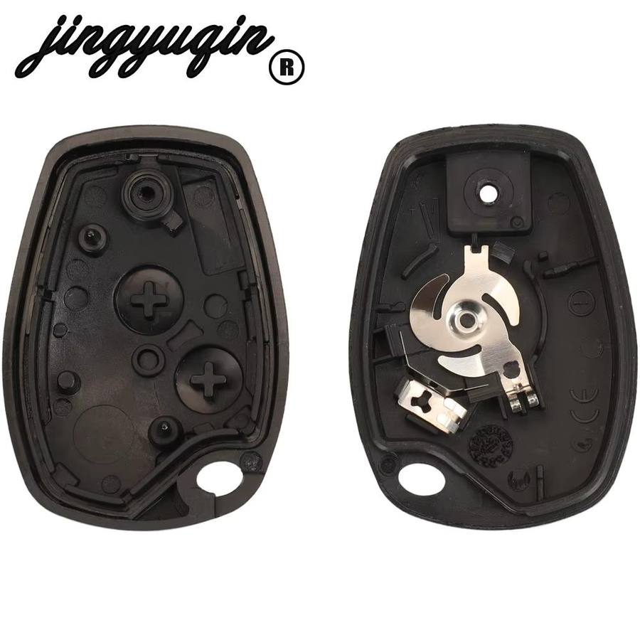 Jingyuqin 5er Set Auto Schlüssel Shell Abdeckung für Renault Dacia Modus Clio 3 Twingo Kangoo 2 in Schwarz - Bild 2